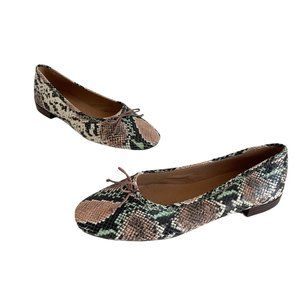 Madewell The Adelle Ballet Flat in Muted Shell Multi, Size 9.5 NWOT